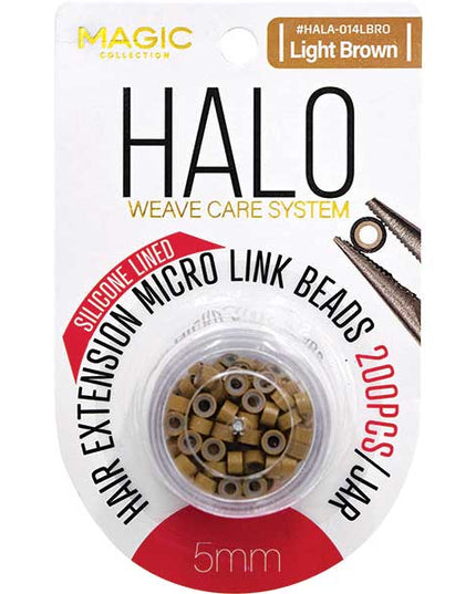 HALO SILICONE LINED MICRO LINK BEADS 5MM 200PCS JAR ASSORT