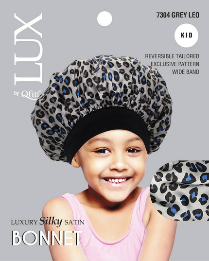 Lux Bonnet Silky Satin Leopard