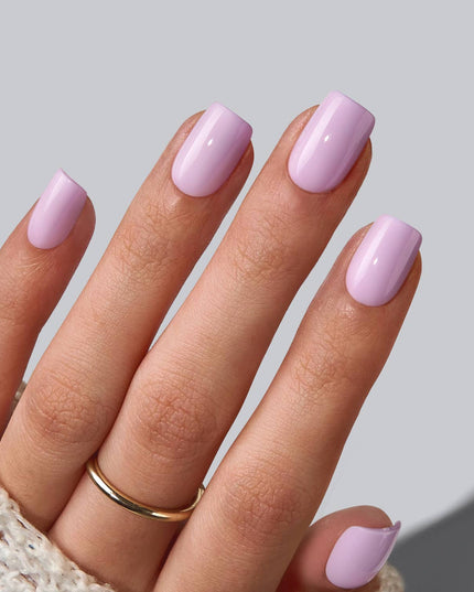 Short Square White Plain Nails - Natural Nude Press On Nails