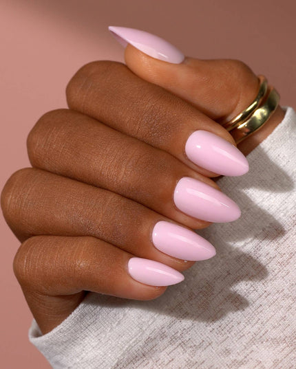 Short Square White Plain Nails - Natural Nude Press On Nails