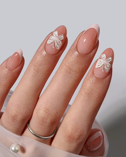 3D French Tip Press On Nails Bulk-BTARTBOX Spring