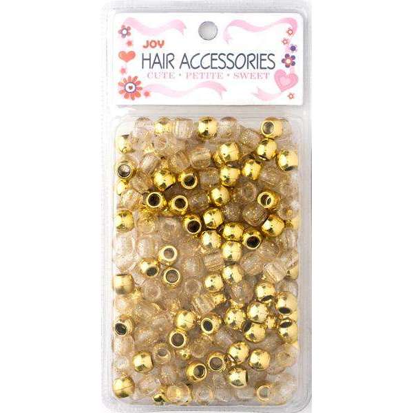 Joy Large Hair Beads 240ct Gold Metallic & Glitter