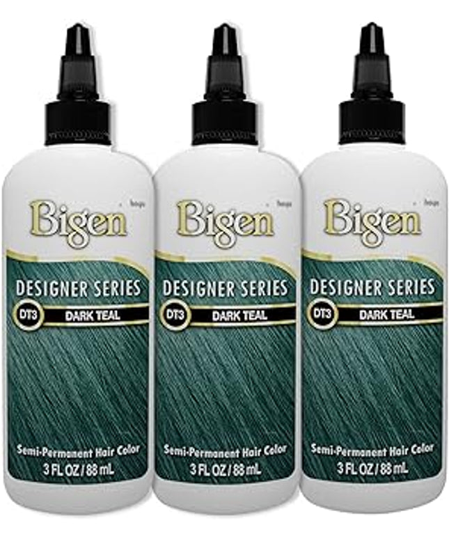 Bigen Designer Series Semi Permanent Hair Color DT3, Dark Teal
