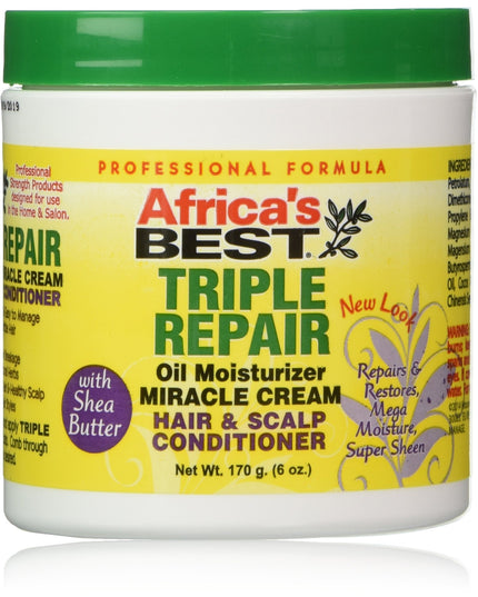 Africa's Best Triple Repair Oil Moisturizer Miracle Cream 6oz
