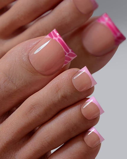 BTArtbox Press on Toenails - White Short Squoval Toe Nails