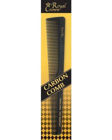 Annie Royal Crown Series Carbon Barber Comb 7 Inch