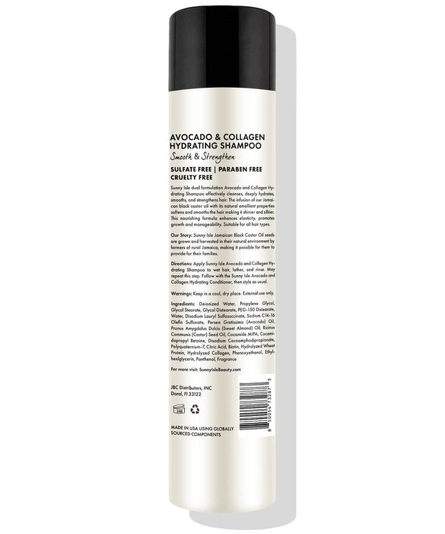 Sunny Isle Avocado & Collagen Hydrating Shampoo 10.1oz