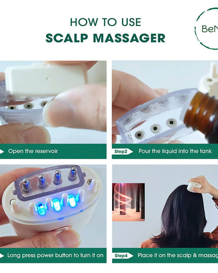 Electric Oil Applicator and Vibration Scalp Massager 2 in 1
