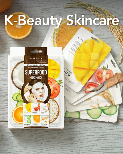 Saplaya - K Beauty Superfood Face Mask Sheet 6 PK