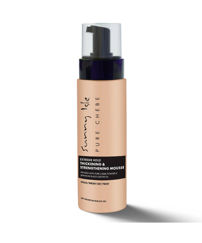 Sunny Isle Pure Chebe Extreme Hold Thickening & Strengthening Mousse 8oz