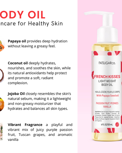 FatSugarCo-French Kisses Body Oil