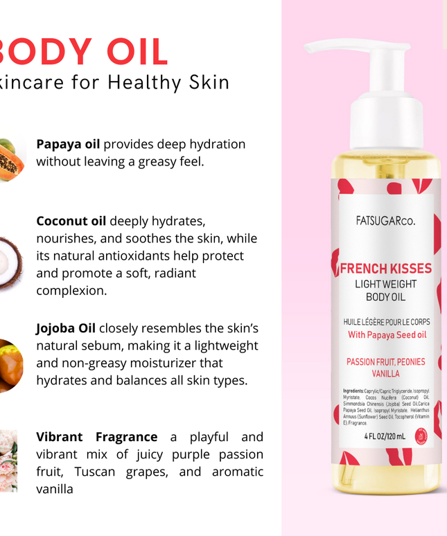 FatSugarCo-French Kisses Body Oil