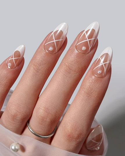 3D French Tip Press On Nails Bulk-BTARTBOX Spring