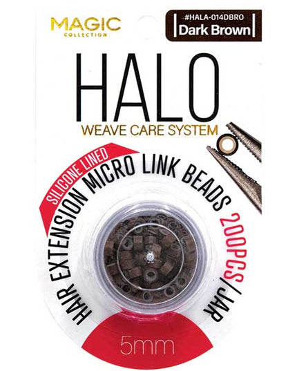 HALO SILICONE LINED MICRO LINK BEADS 5MM 200PCS JAR ASSORT