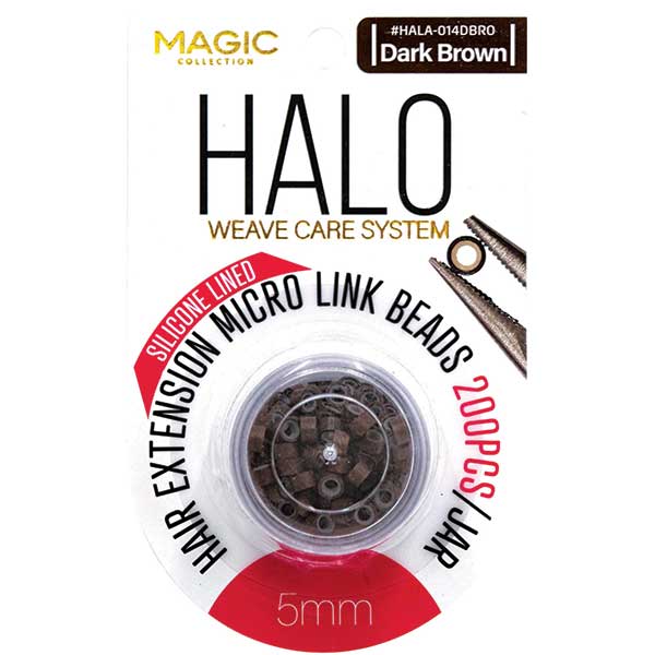 HALO SILICONE LINED MICRO LINK BEADS 5MM 200PCS JAR ASSORT