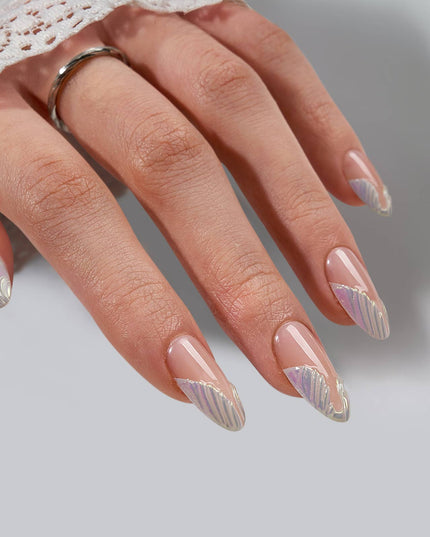 3D French Tip Press On Nails Bulk-BTARTBOX Spring