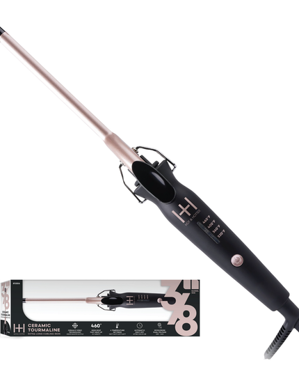 Hot & Hotter Extra Long Ceramic Tourmaline Curling Iron 3/8