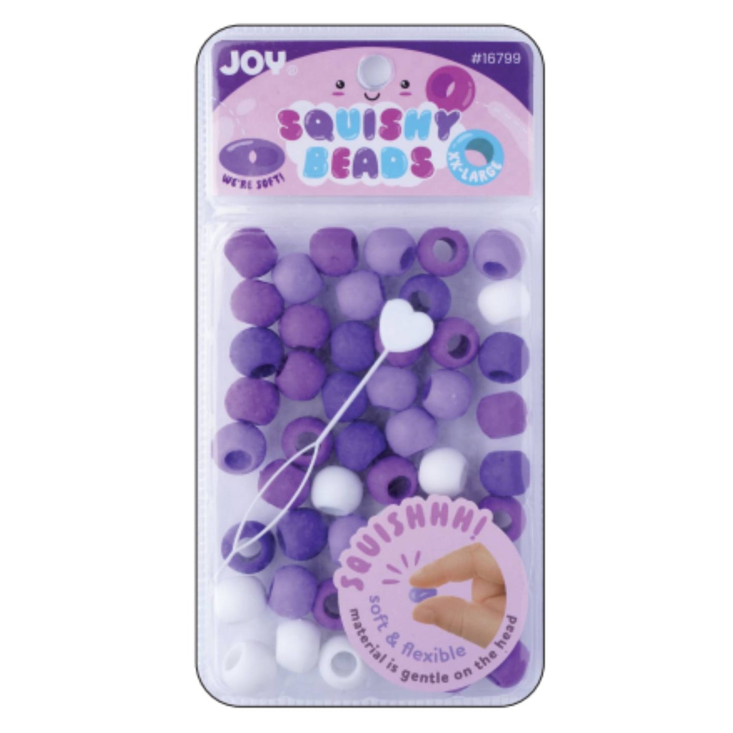 Joy- Hair Beads- Large -_Purplemix