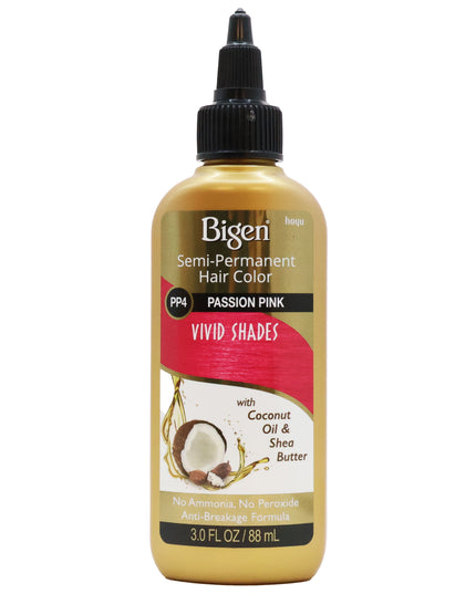 Bigen Semi Permanent Hair Color Vivid Shades PP4 Passion Pink 3 Oz