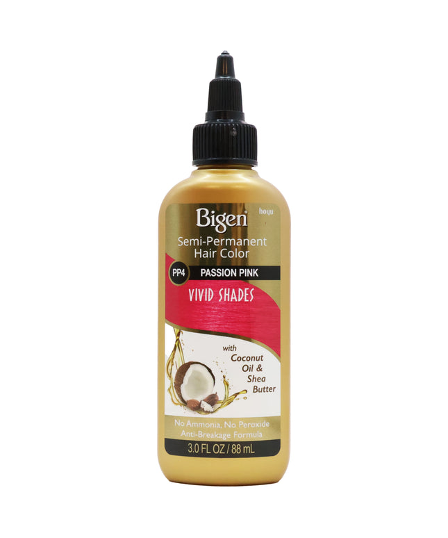 Bigen Semi Permanent Hair Color Vivid Shades PP4 Passion Pink 3 Oz