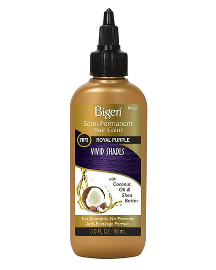 Bigen Semi Permanent Vivid Shades Hair Color RP3 Royal Purple 3 Oz