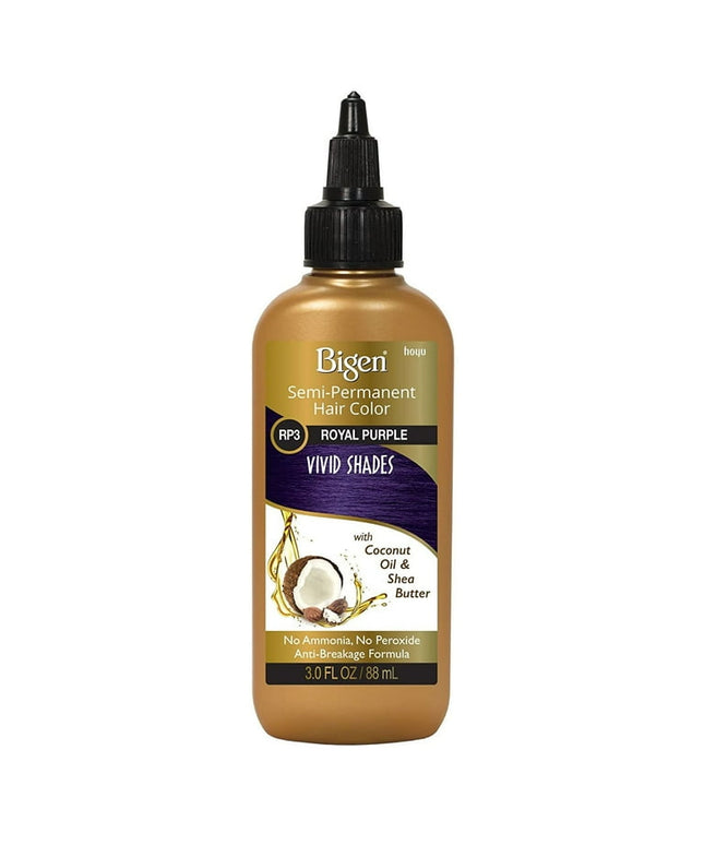 Bigen Semi Permanent Vivid Shades Hair Color RP3 Royal Purple 3 Oz