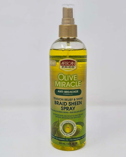 African Pride Olive Miracle Braid Sheen 12oz