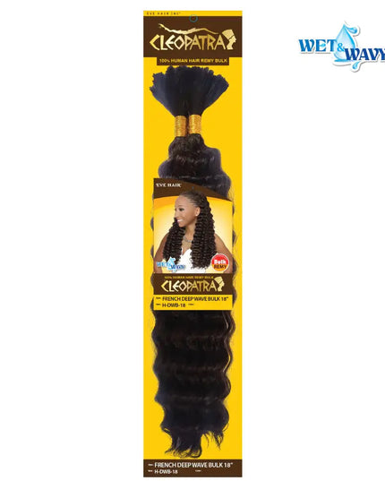 Cleopatra Human Hair Remy- French Deep Wave Bulk 18"