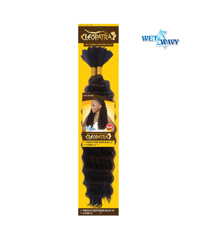 Cleopatra Human Hair Remy- French Deep Wave Bulk 18"