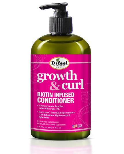 Difeel Growth & Curl Biotin Shampoo 12oz