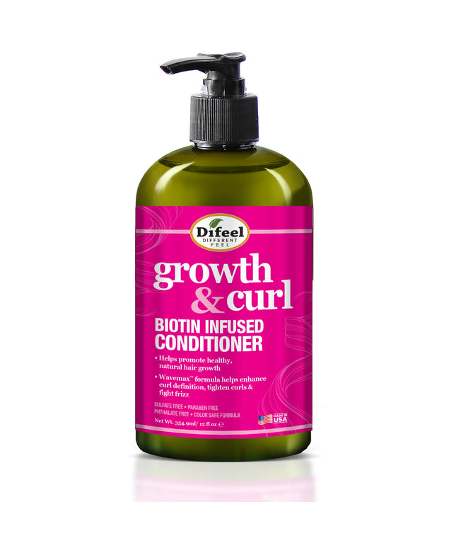 Difeel Growth & Curl Biotin Shampoo 12oz