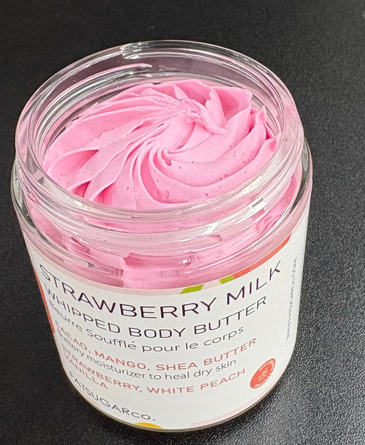 Fatsugar Co- Strawberry Milk Body Body Butter 4oz