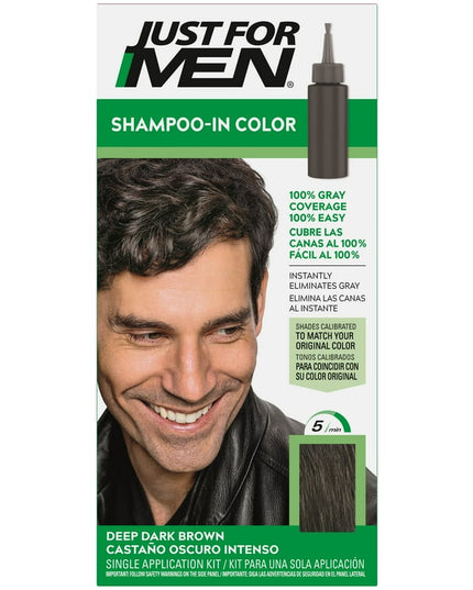 Just For Men Shampoo In Color Deep Dark Brown