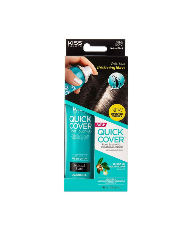 Kiss Quick Cover Fiber Spray Natural Black #QCF01 (3PC)