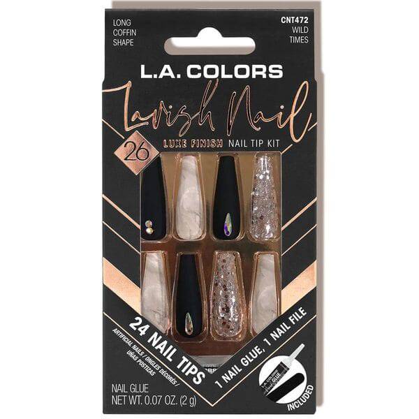 LA Colors Lavish Luxe Finish Nail Tip Kit #CNT359 - Wild Rush