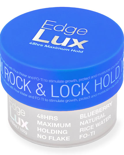 Edge Lux 48 Hour Max Hold Conditioning Hair Gel Tamer 3.53oz - Multiple Scents - Blueberry