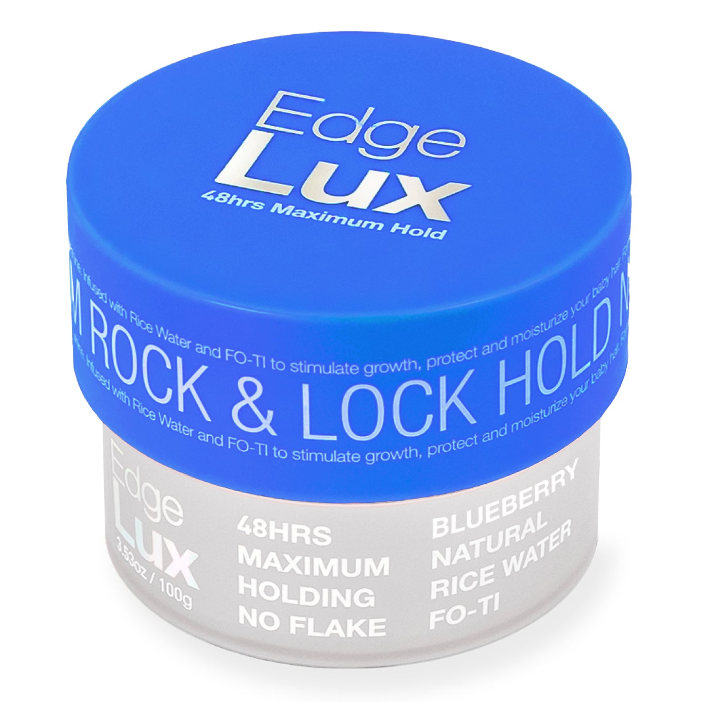 Edge Lux 48 Hour Max Hold Conditioning Hair Gel Tamer 3.53oz - Multiple Scents - Blueberry