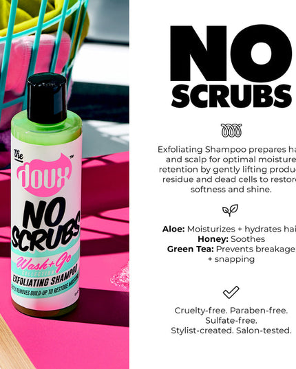 The Doux No Scrubs Wash+Go Exfoliating Shampoo