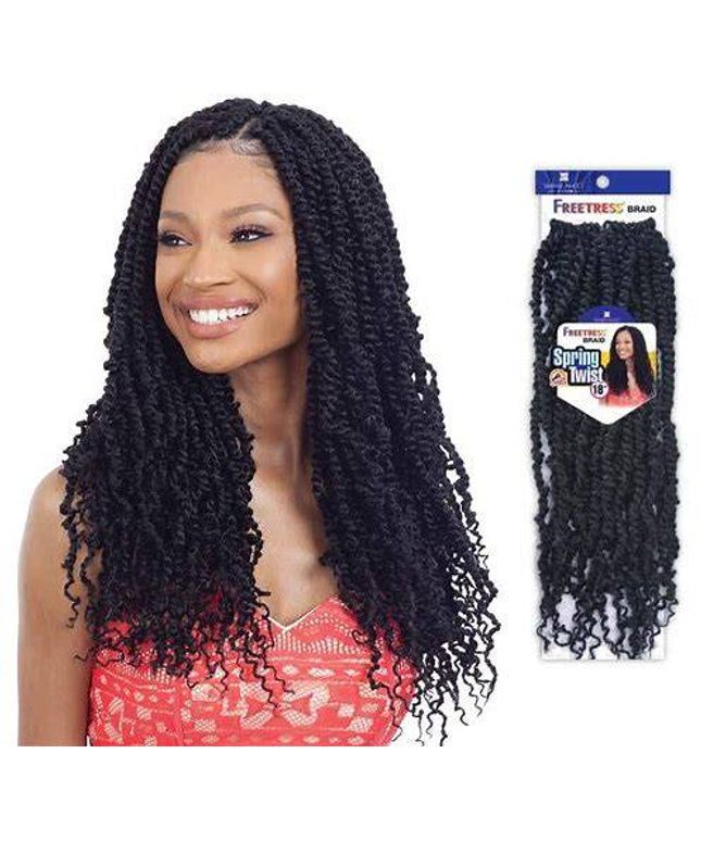 Freetress Synthetic Pre Looped Crochet Braid 3X GORGEOUS TWIST 18"