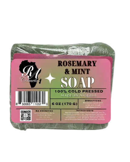 RA 100% Cold Pressed Rosemary & Mint Soap 6oz