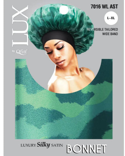 Lux Bonnet Silky Satin Leopard
