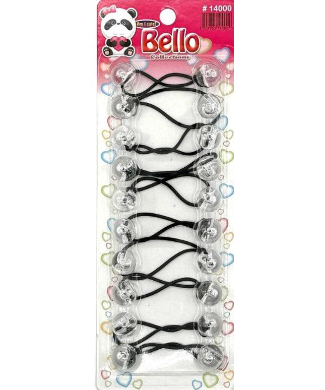 10 Ball / 16mm Ball Ponytail Holders - Multiple Colors - Clear