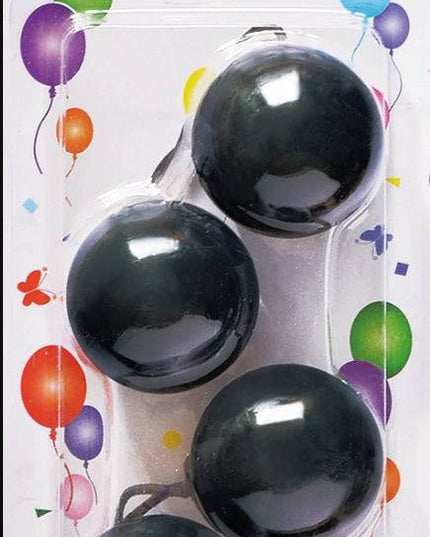 2 Ball / 40mm Ball Ponytail Holders - Multiple Colors - BLACK