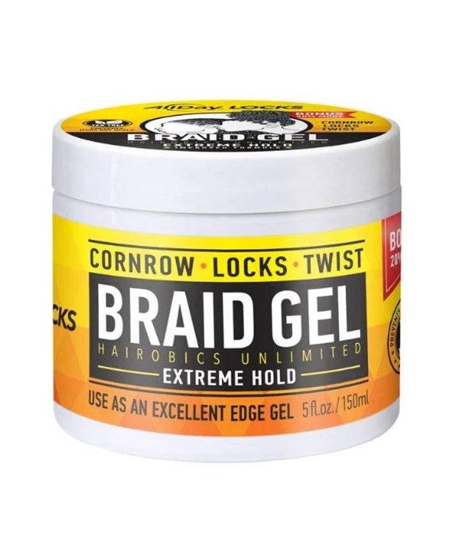 AllDay LOCKS Braid Gel Extreme Hold - 5oz / FIVE (Small)