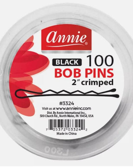 Annie 100Pc Bob Pins Black 2"