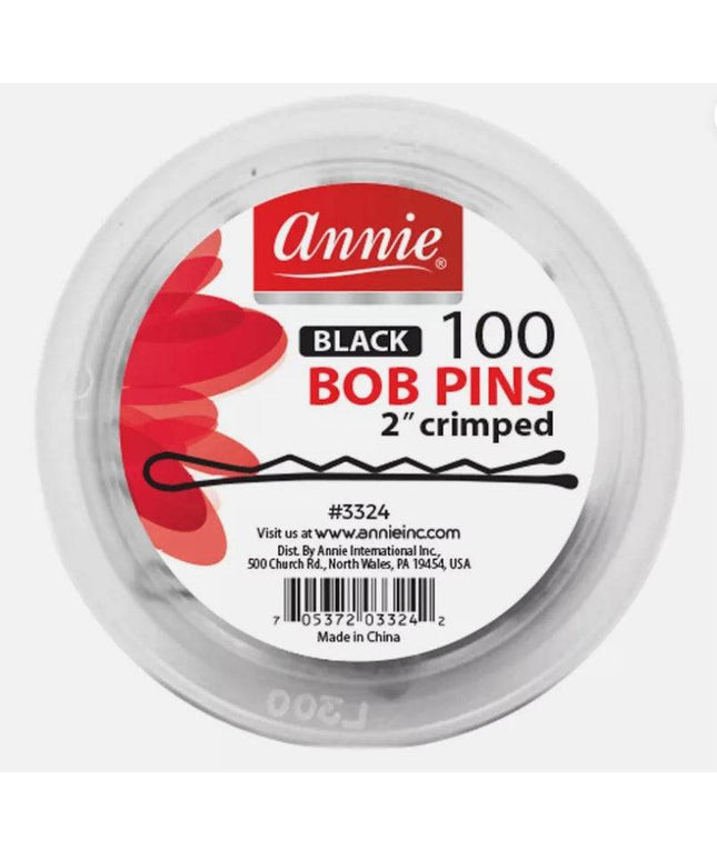 Annie 100Pc Bob Pins Black 2"