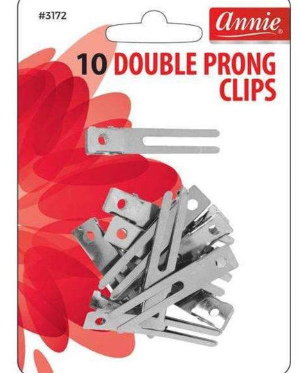 Annie 10Pc Double Prong Clips