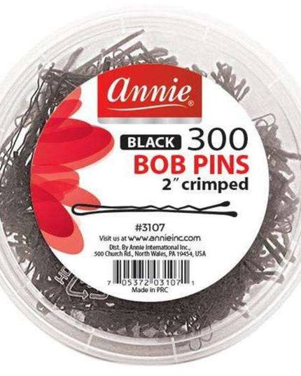 Annie 300Pc Black Bob Pins 2"