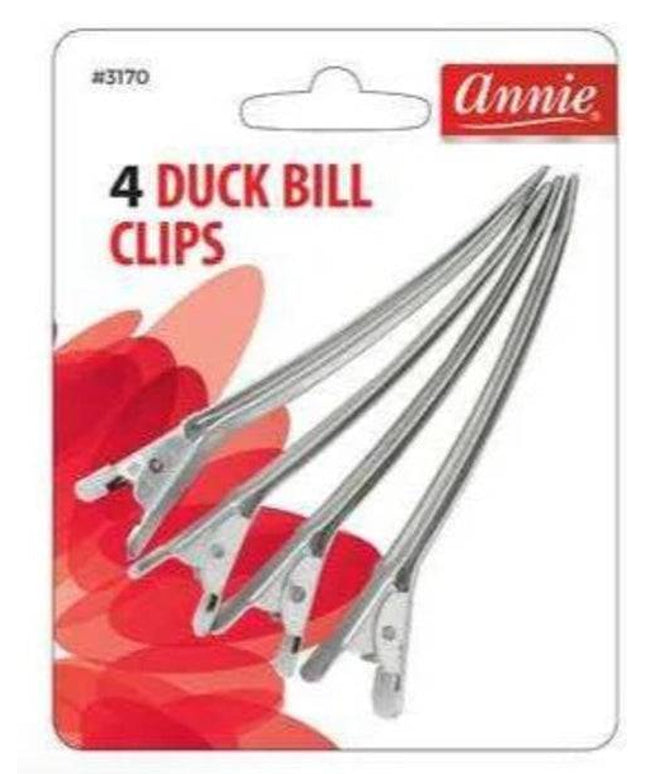 Annie 4Pc Duck Bill Clips