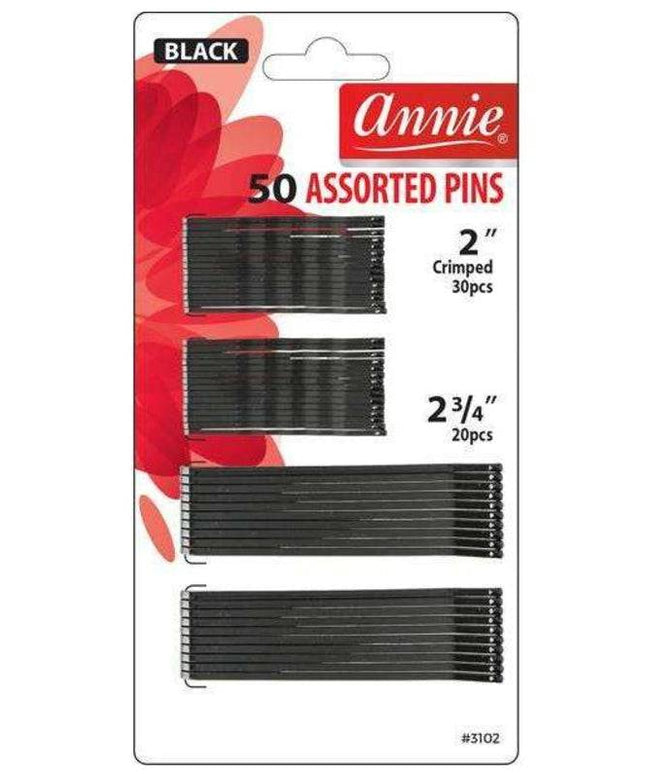 Annie 50Pc Assort Pins 2" And 2 3/4"